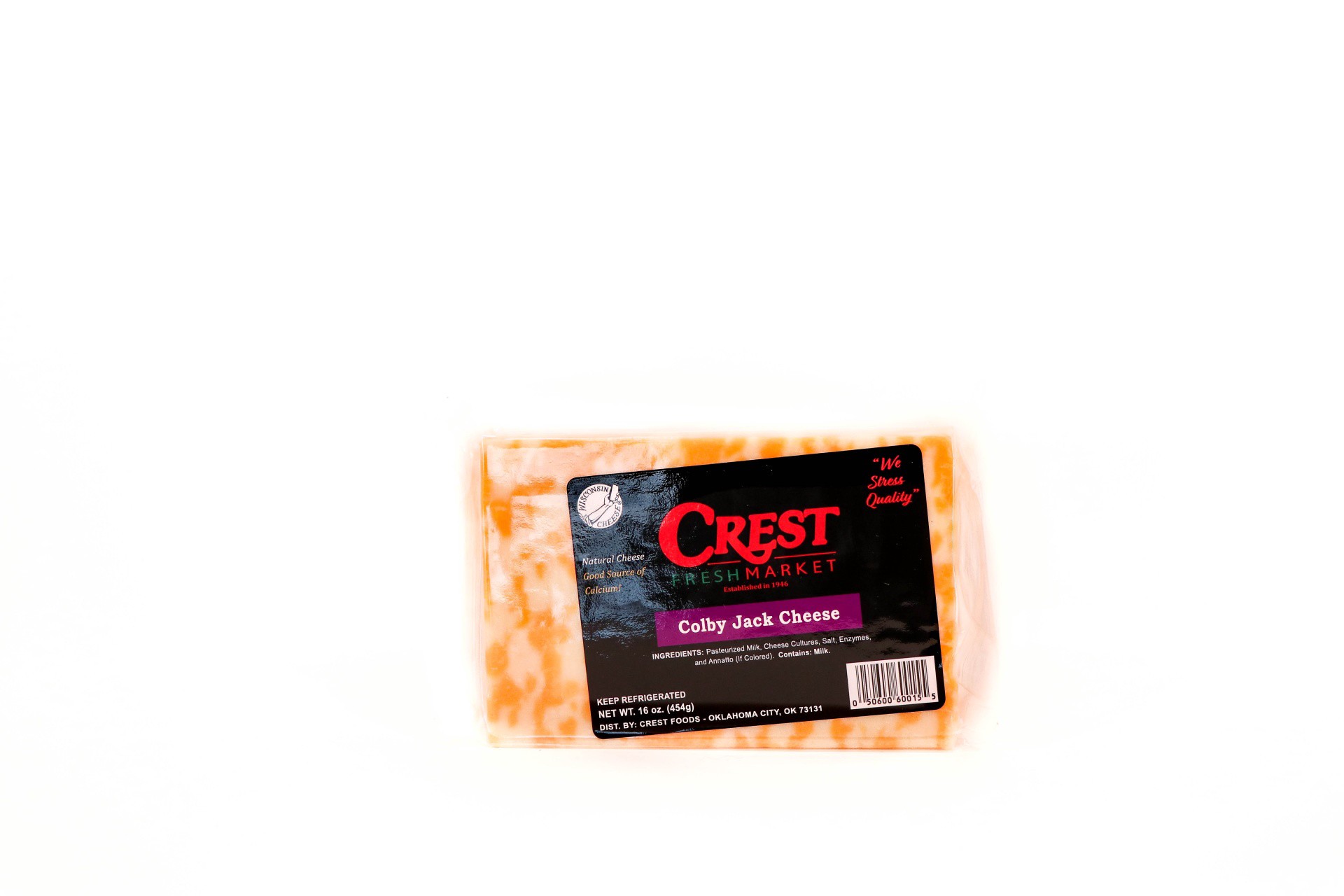 slide 1 of 1, Crest Foods Colby Jack Chunk, 16 oz