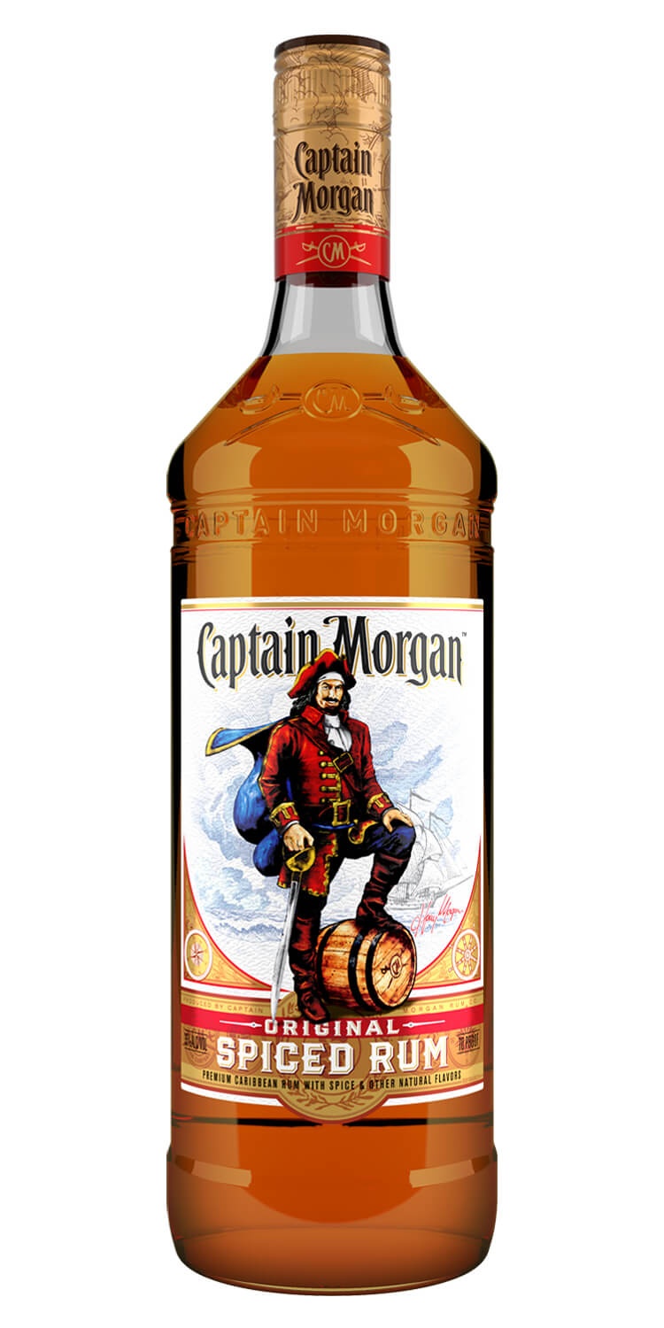 slide 1 of 1, Captain Morgan Spiced Rum, 1 liter