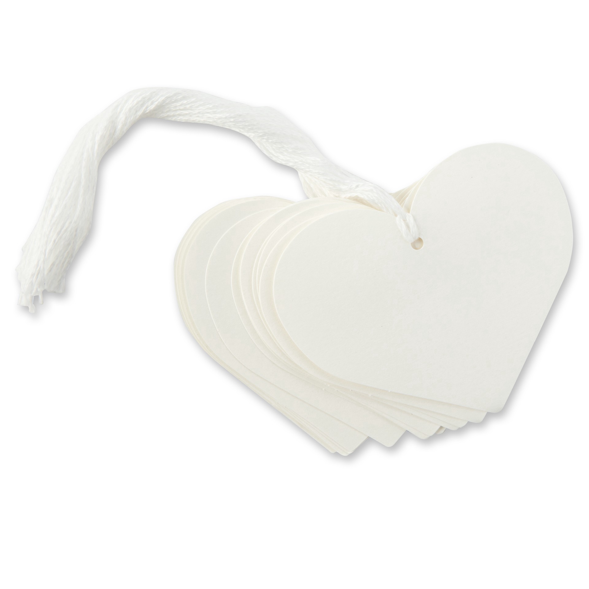slide 5 of 6, Ivory Heart Tags By Recollections, 3 in x 2.5 in