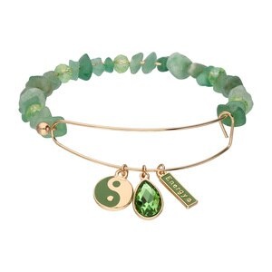 slide 1 of 1, I Am Jewelry Holiday Bangle Bracelet Charm, Green, 1 ct