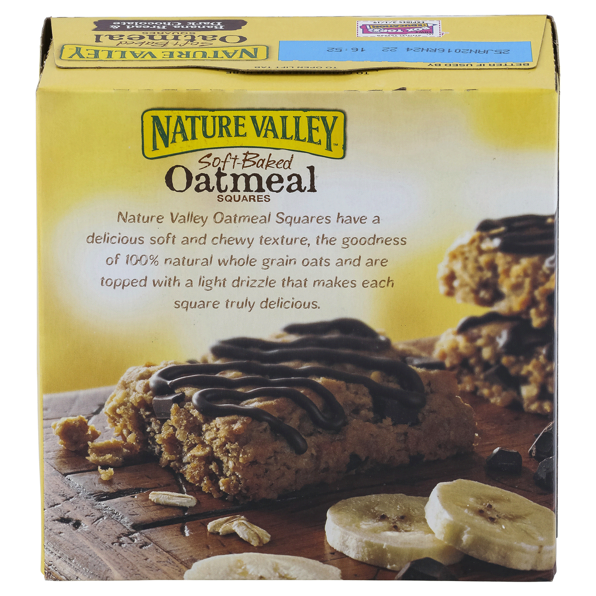 slide 19 of 101, Nature Valley Soft-Baked Oatmeal Squares, Banana Bread & Dark Chocolate, 6 ct, 6 ct