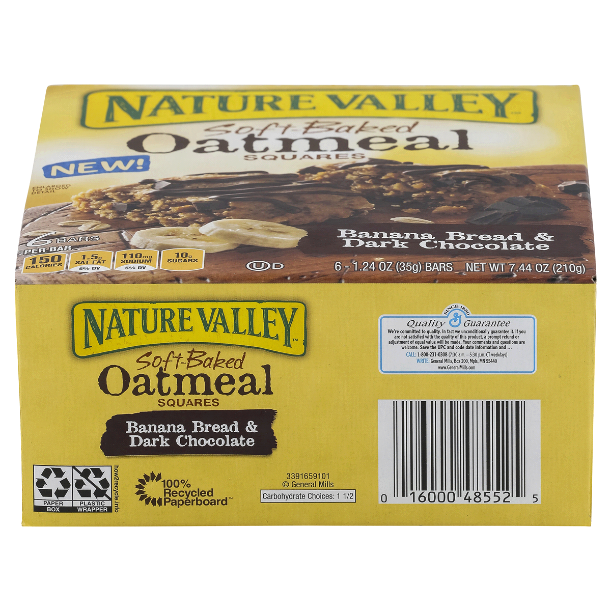 slide 97 of 101, Nature Valley Soft-Baked Oatmeal Squares, Banana Bread & Dark Chocolate, 6 ct, 6 ct