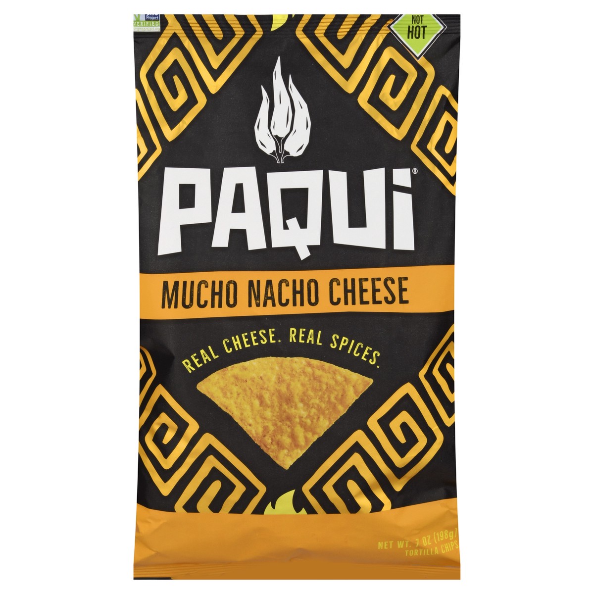 slide 1 of 1, Paqui Mucho Nacho Cheese Chips, 7 oz