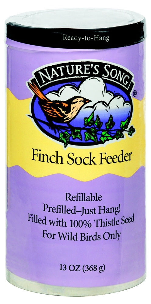 slide 1 of 1, Nature's Song Finch Sock Feeder, 13 oz