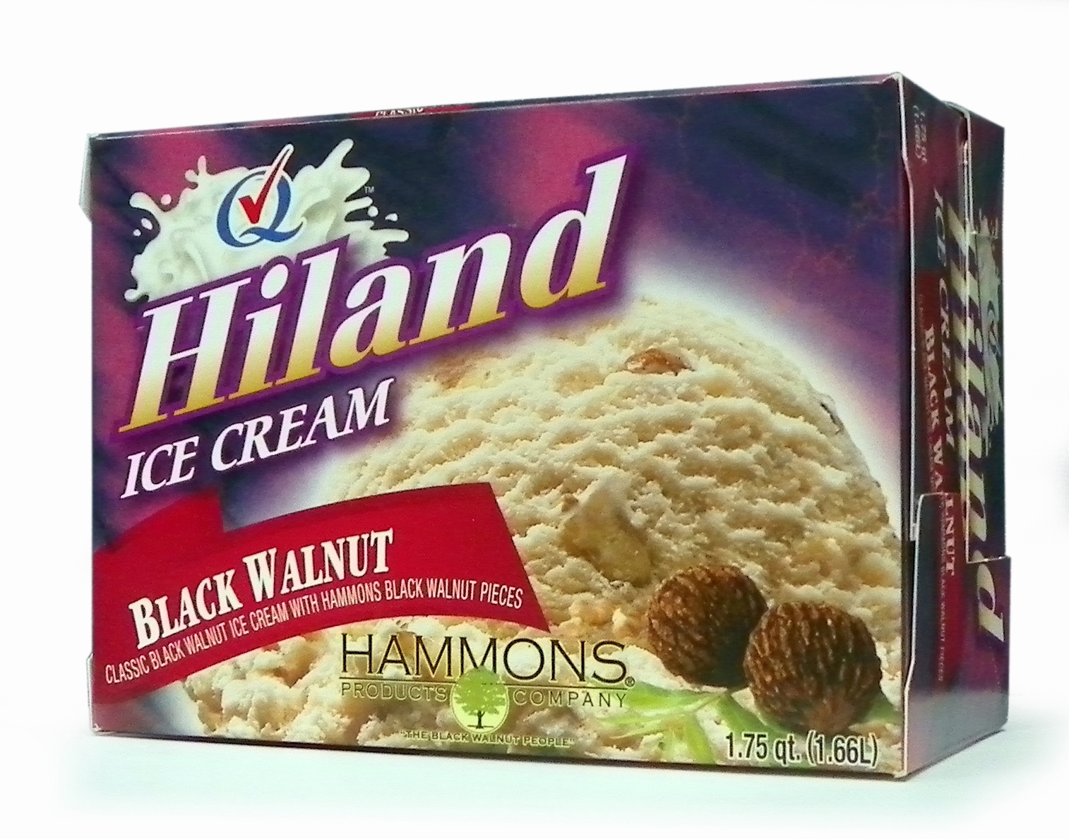 slide 1 of 1, Hiland Dairy Black Walnut Ice Cream, 56 oz