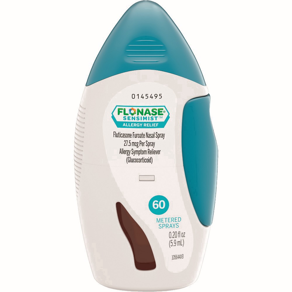 slide 33 of 73, Flonase Sensimist Allergy Relief Spray Non Drowsy Allergy Medicine, Gentle Mist - 60 Sprays, 60 ct; 0.34 oz