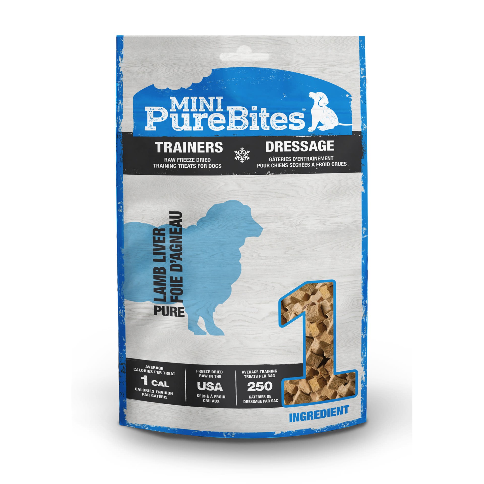 slide 1 of 5, PureBites Mini-PureBites Raw Freeze Dried Trainers Dog Treats - Lamb Liver, 2.4 oz