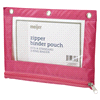 slide 28 of 29, Meijer Zipper Binder Pouch W/ Clear Front Window, 8 X 10    