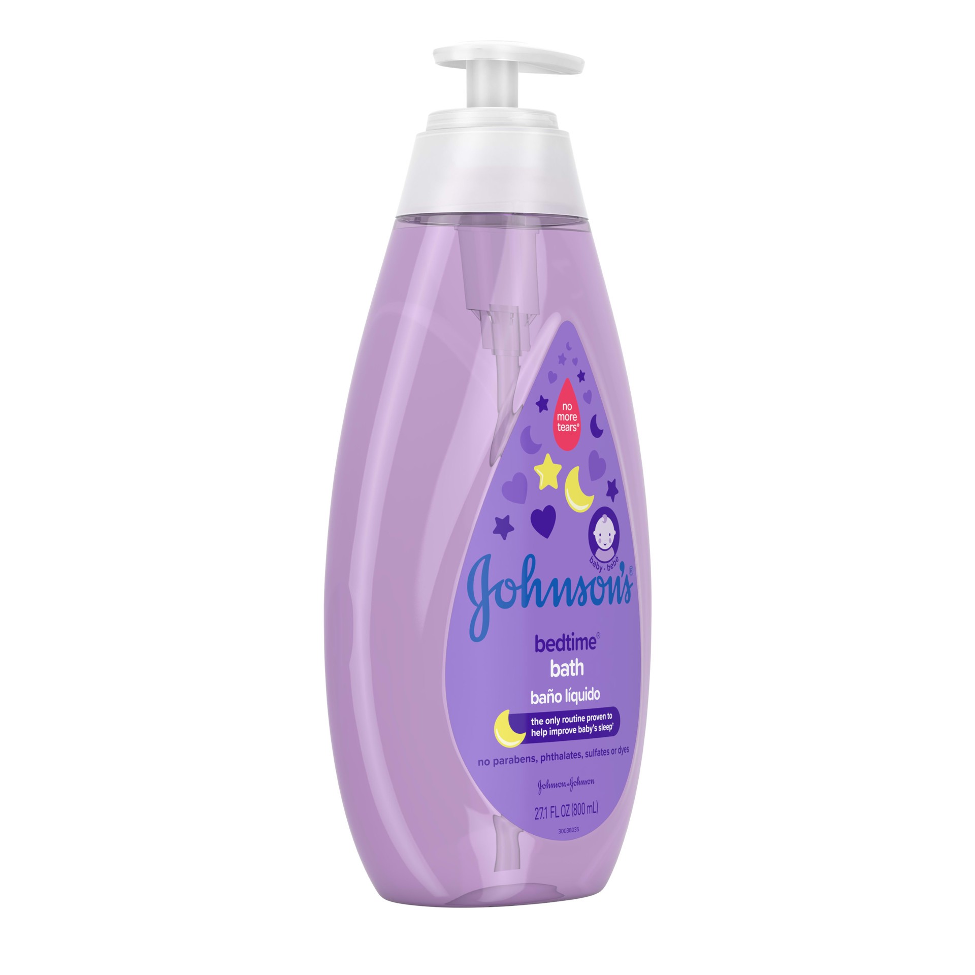 slide 4 of 9, Johnson's Bedtime Baby Bath with Soothing NaturalCalm Aromas, Hypoallergenic & Tear-Free Liquid Baby Bath Formula, No Parabens, Sulfates, Dyes, or Phthalates, 27.1 fl. oz, 27.1 fl oz