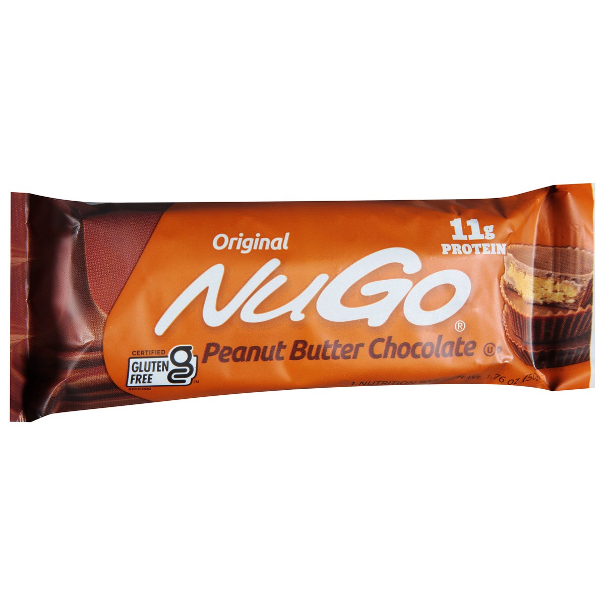 slide 2 of 9, NuGo Original Peanut Butter Chocolate Nutrition Bar 1.76 oz, 1.76 oz