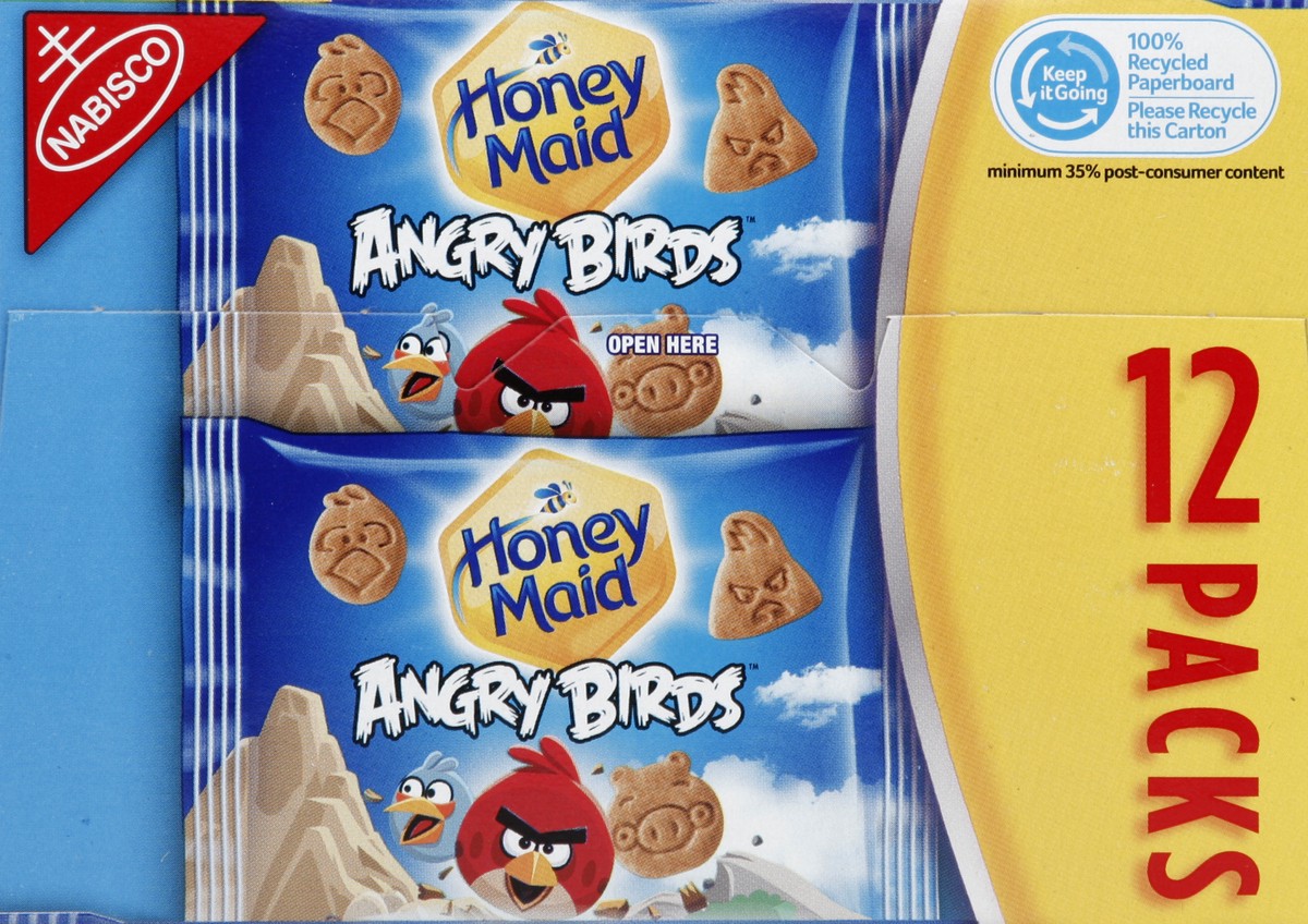 slide 2 of 5, Nabisco Angry Birds Honey Maid Honey Grahams, 12 oz