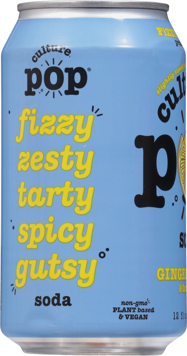 slide 7 of 9, Culture Pop Ginger Lemon & Turmeric Soda 12 fl oz, 12 fl oz