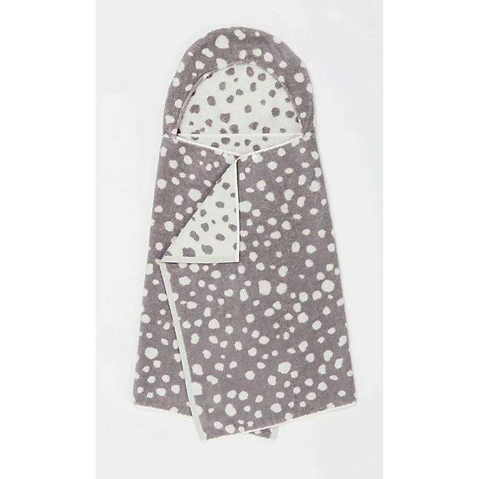 slide 1 of 3, Marmalade Kids Hooded Bath Towel Gray Dots, 1 ct