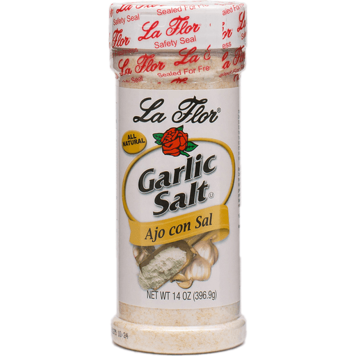 slide 1 of 1, La Flor Garlic Salt, 14 oz