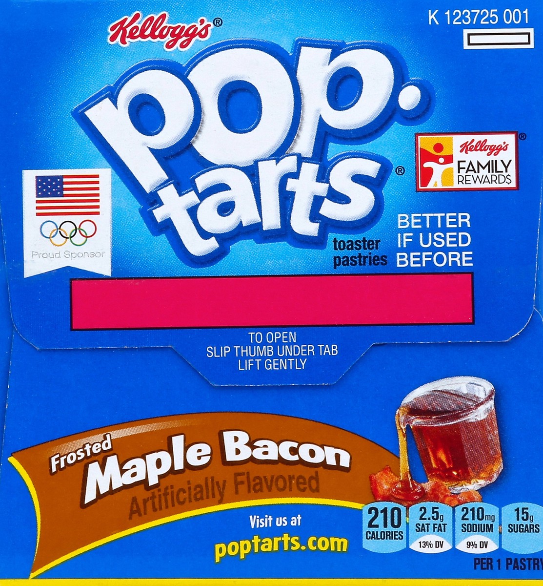 slide 2 of 6, Kellogg's Kelloggs Poptarts Frosted Maple Bacon Toaster Pastries, 8 ct