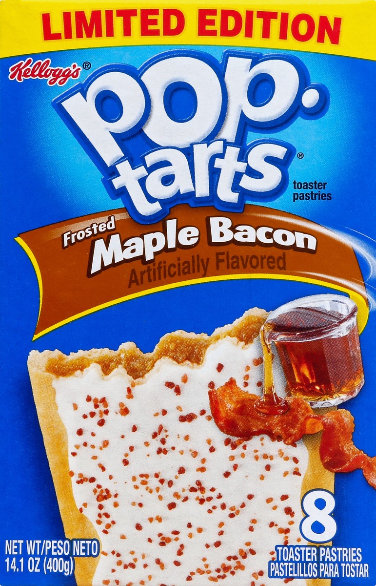 slide 5 of 6, Kellogg's Kelloggs Poptarts Frosted Maple Bacon Toaster Pastries, 8 ct