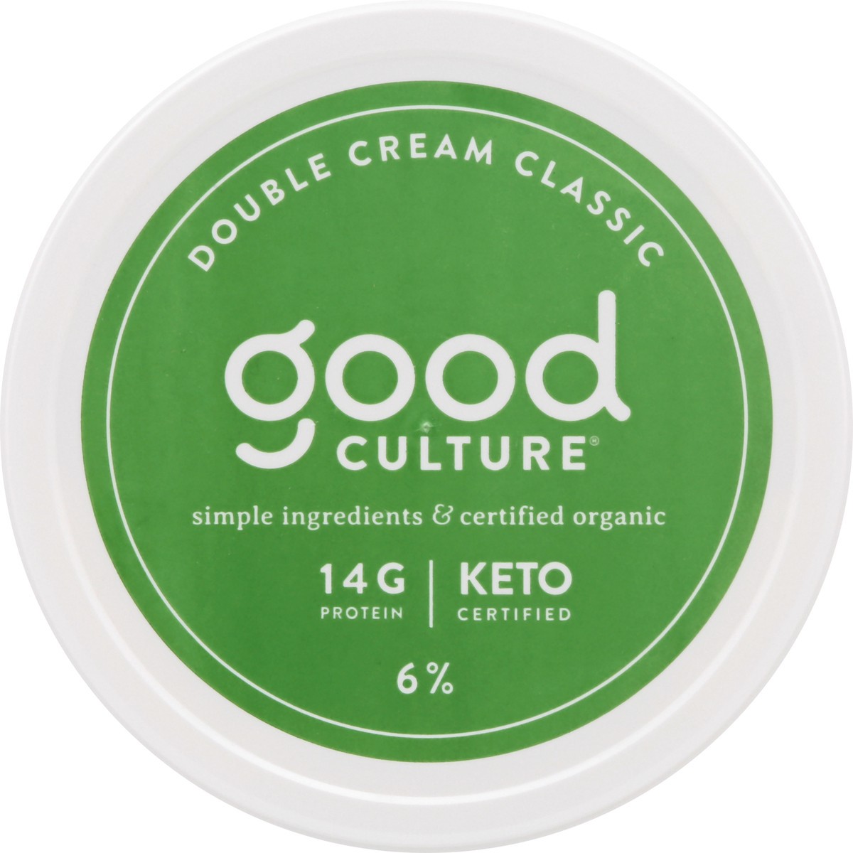 slide 7 of 12, good culture Organic Small Curd 6% Milkfat Double Cream Classic Cottage Cheese - 16 oz, 16 oz