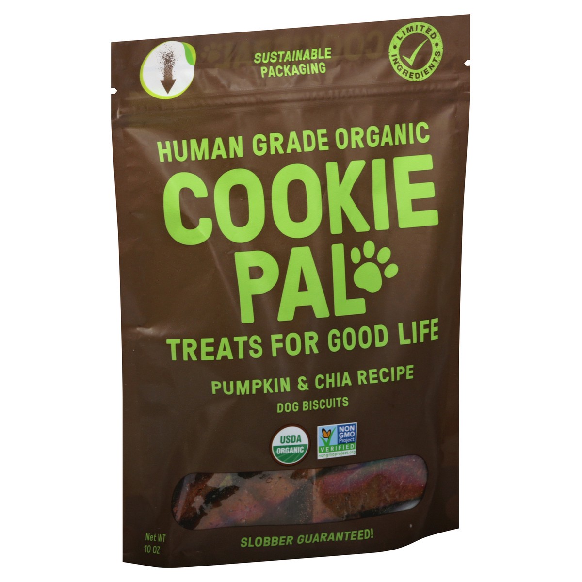 slide 3 of 11, Cookie Pal Organic Chia Pumpkin Dog Treat, 10 oz