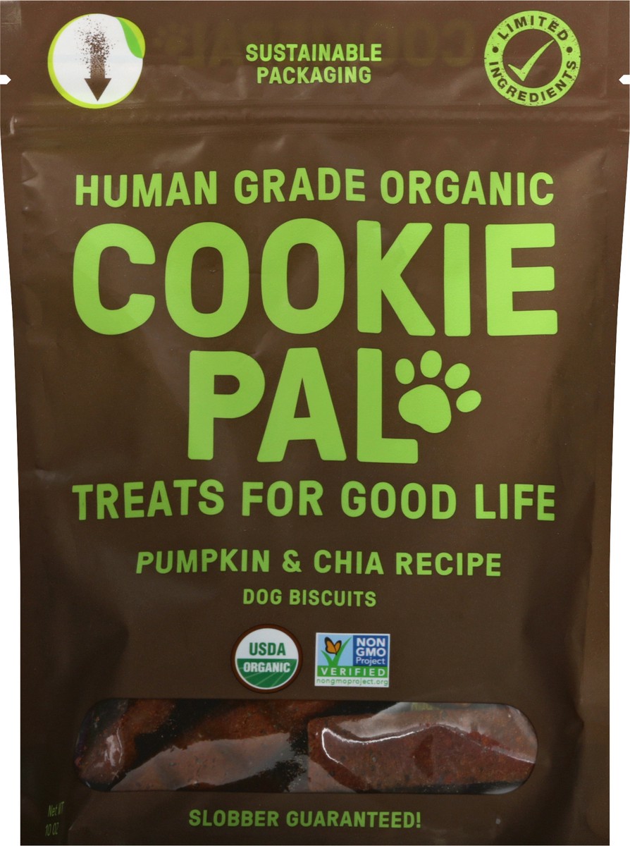 slide 5 of 11, Cookie Pal Organic Chia Pumpkin Dog Treat, 10 oz