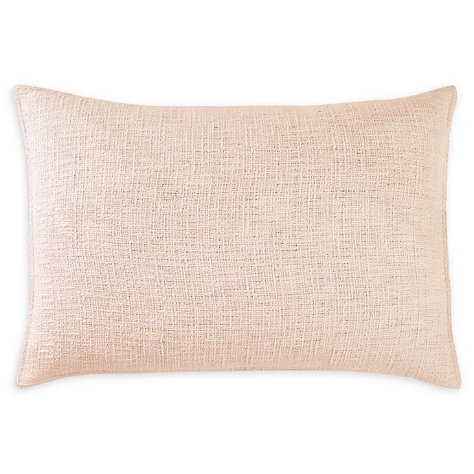 slide 1 of 1, DKNYpure Texture Standard Pillow Sham - Blush, 1 ct