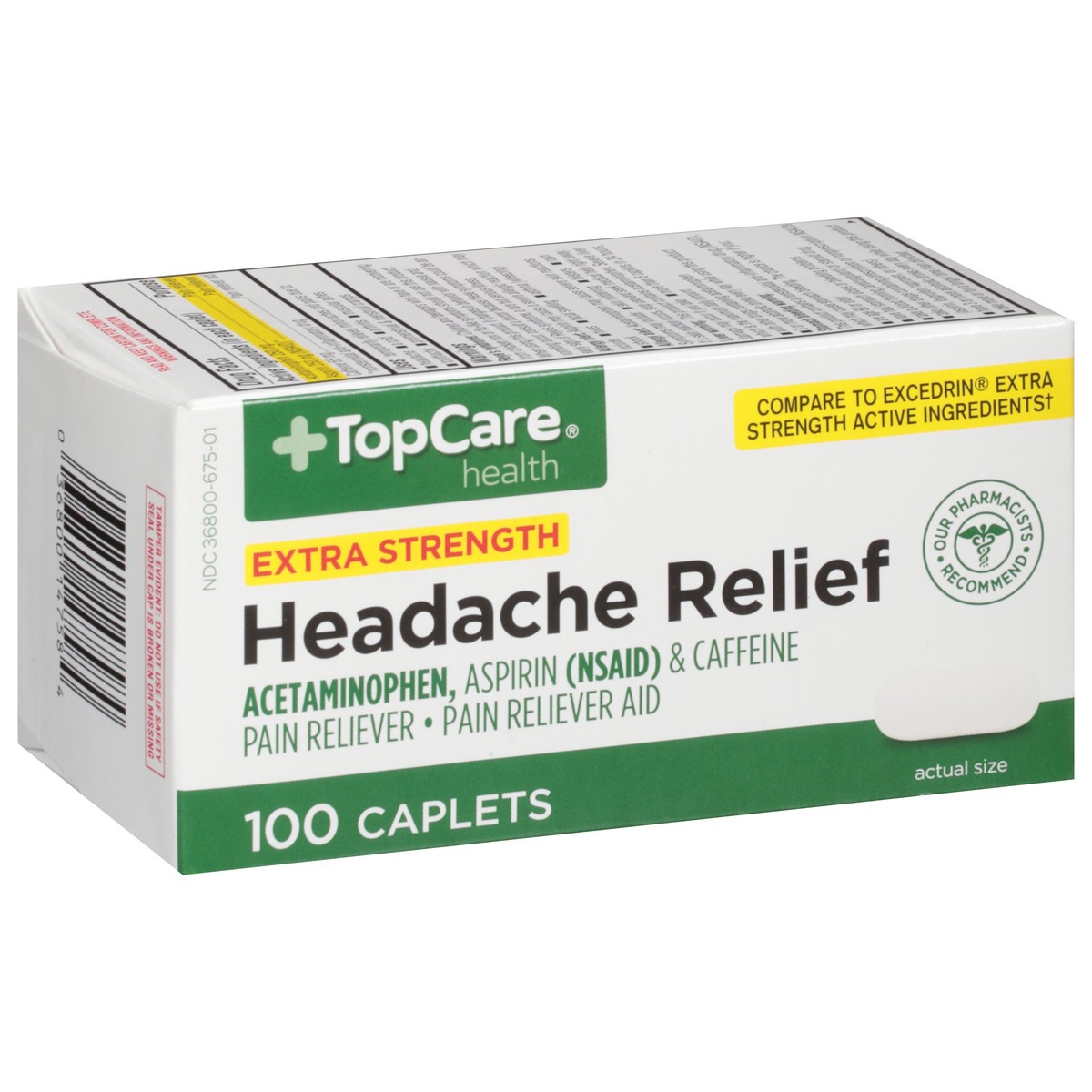 slide 2 of 9, TopCare Added Strength Pain Relief, 100 ct