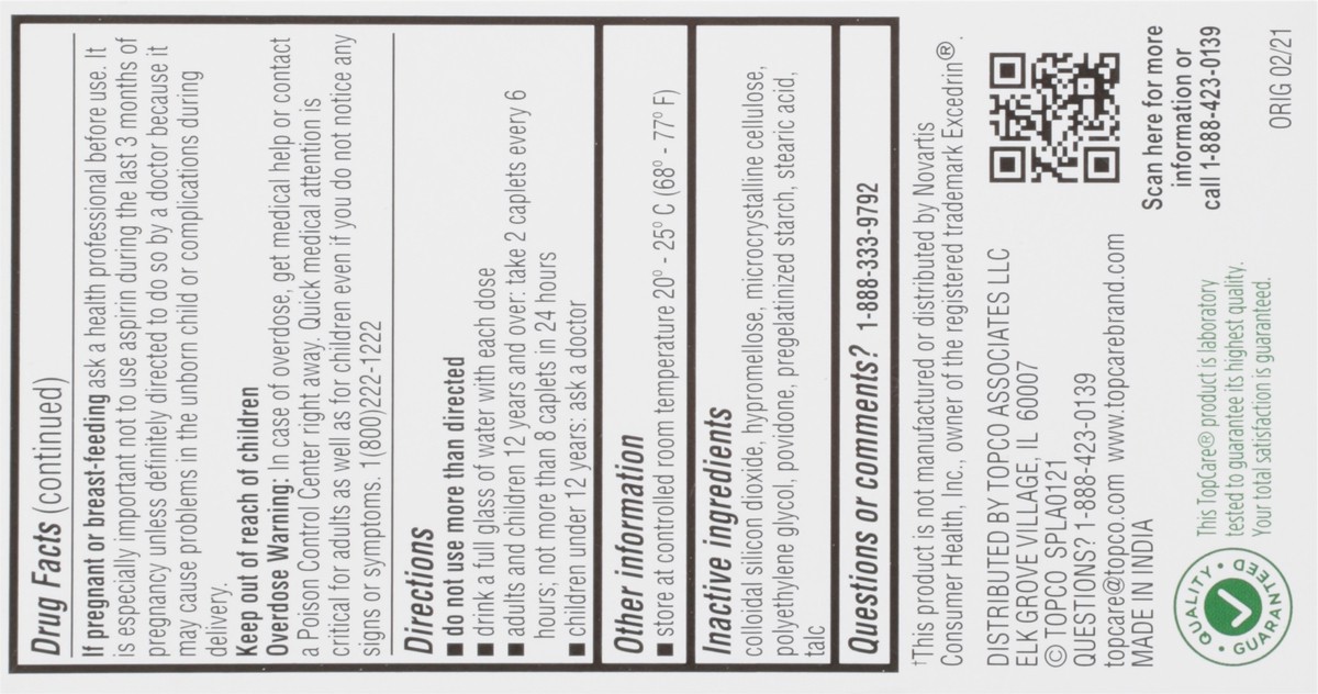 slide 4 of 9, TopCare Added Strength Pain Relief, 100 ct