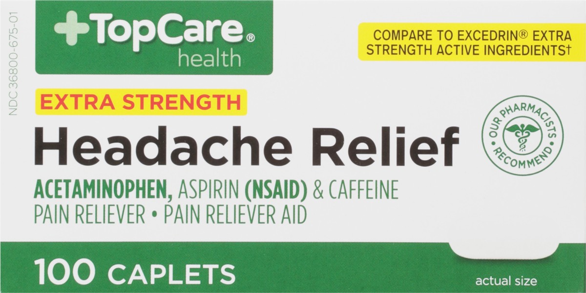 slide 6 of 9, TopCare Added Strength Pain Relief, 100 ct