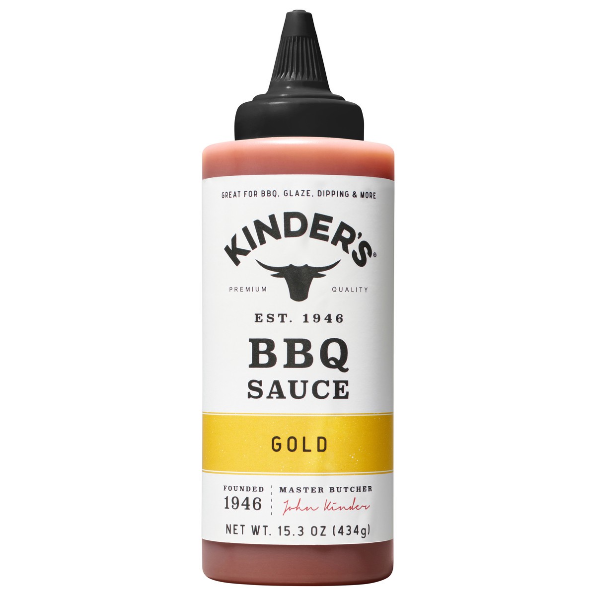 slide 1 of 7, Kinder's Gold Bbq Sauce, 15.3 oz