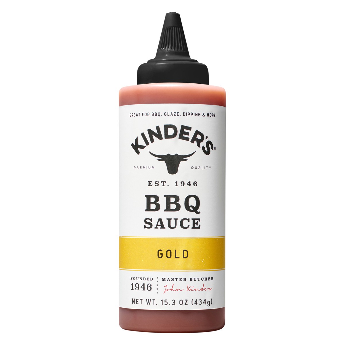 slide 1 of 7, Kinder's Gold Bbq Sauce, 15.3 oz