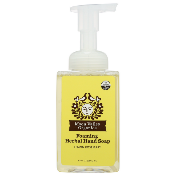 slide 1 of 1, Moon Valley Organics Foaming Hand Soap - Lemon Rosmry, 8.8 fl oz