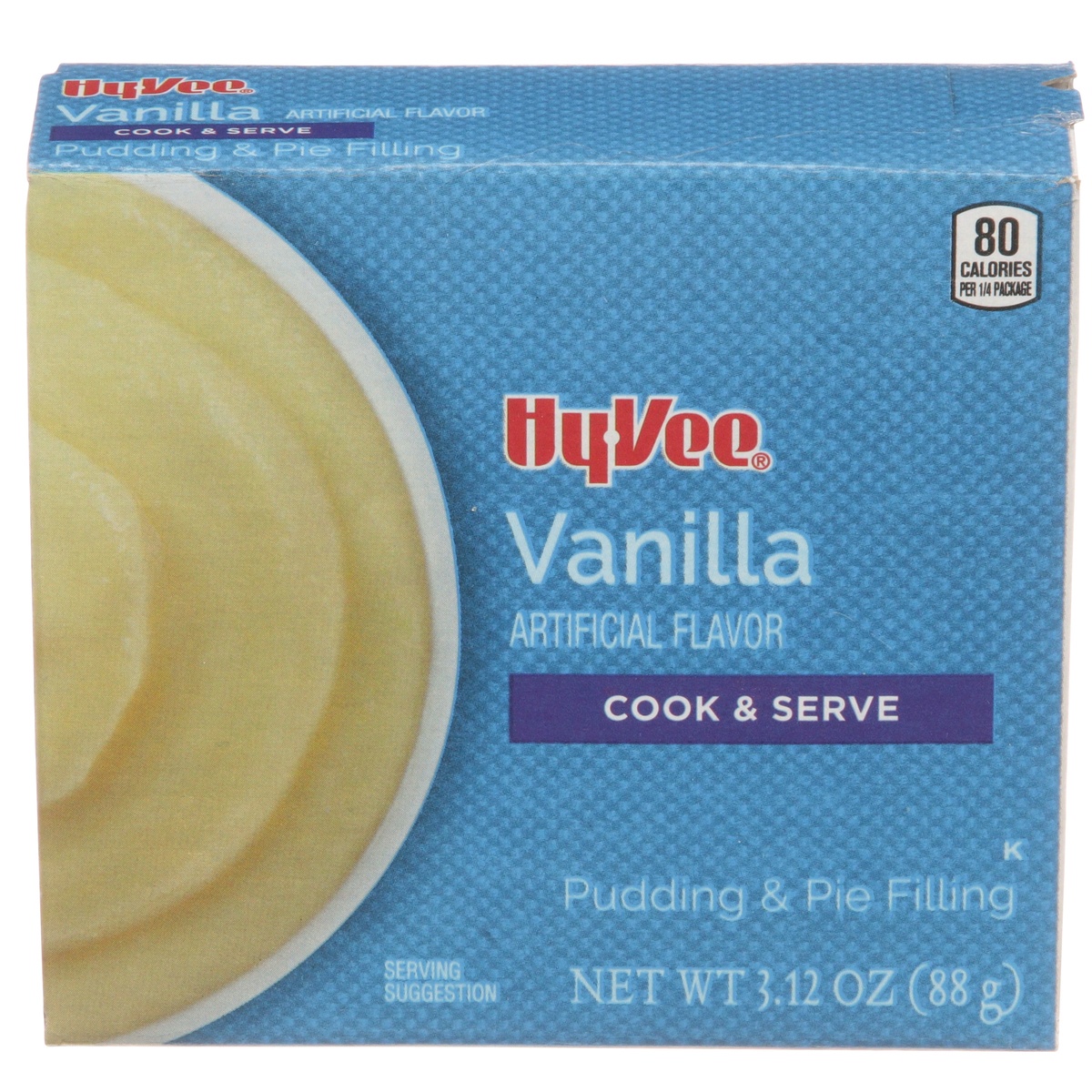 slide 1 of 1, Hy-vee Vanilla Cook & Serve Pudding & Pie Filling, 3.12 oz