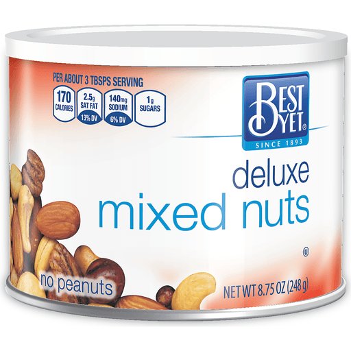slide 1 of 1, Best Yet Mixed Nuts Deluxe No Peanuts - 8.75 oz, 8.75 oz