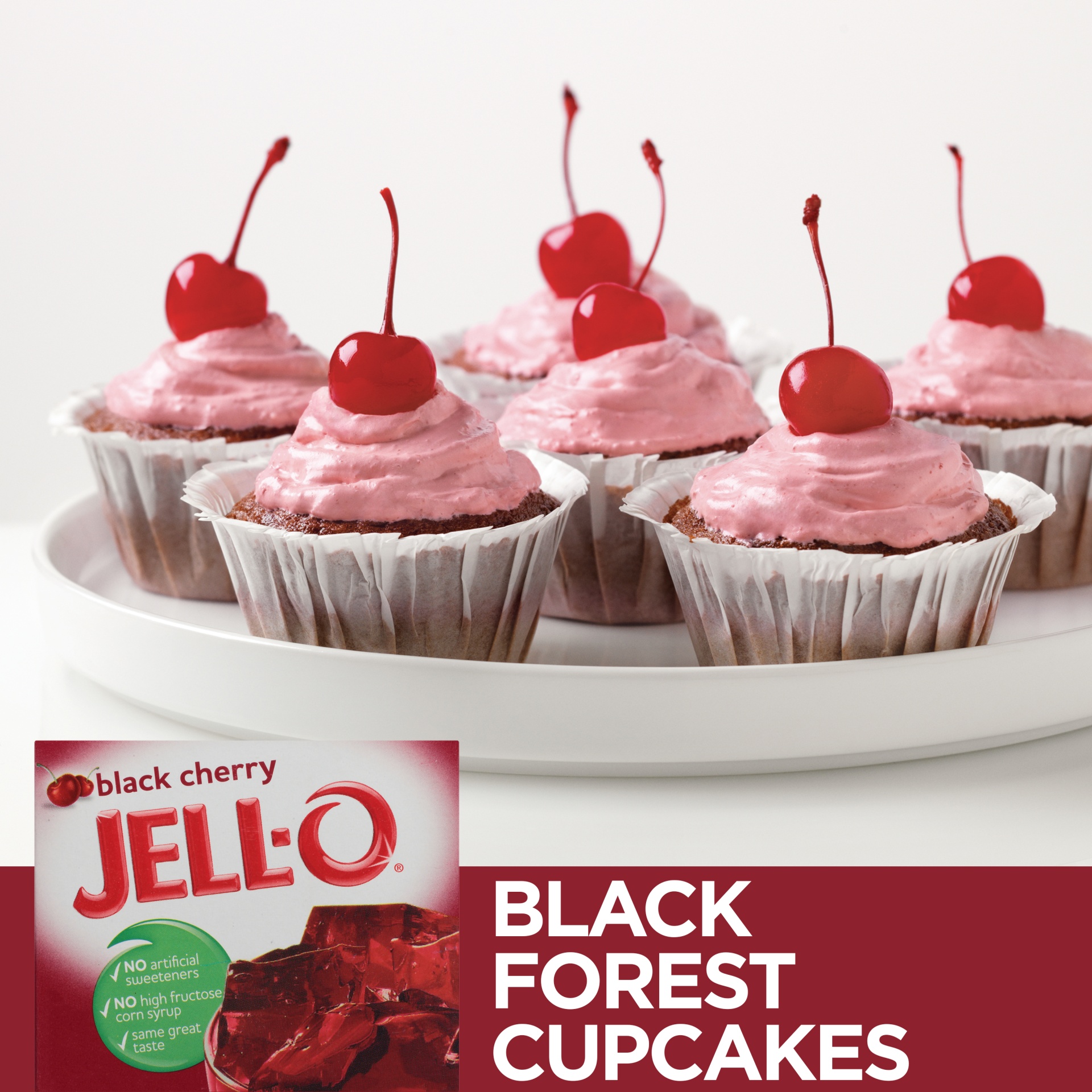 JellO Black Cherry Gelatin Dessert Mix 3 oz Shipt