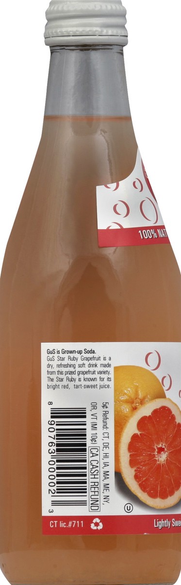 slide 4 of 4, Gus Grown Up Soda Ruby Grapefruit, 12 oz