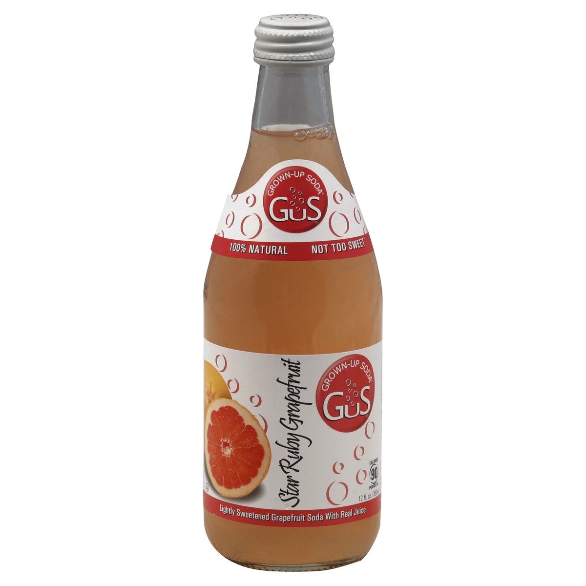 slide 3 of 4, Gus Grown Up Soda Ruby Grapefruit, 12 oz