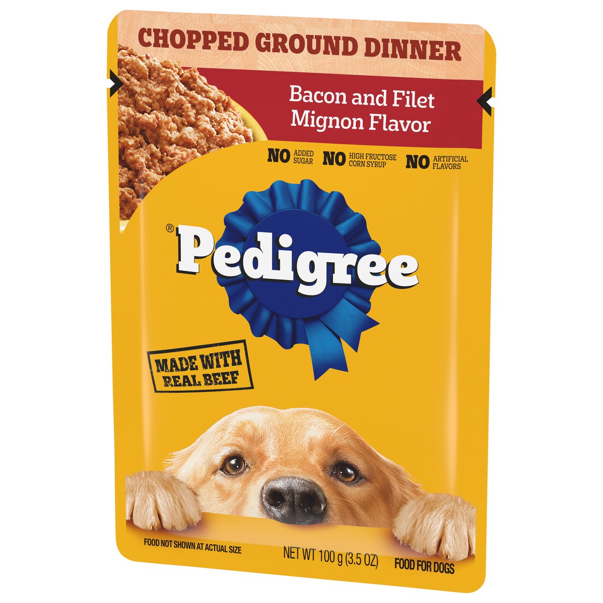 slide 11 of 15, Pedigree Chopped Ground Dog Dinner With Bacon & Filet Mignon Flavor, 3.5 oz