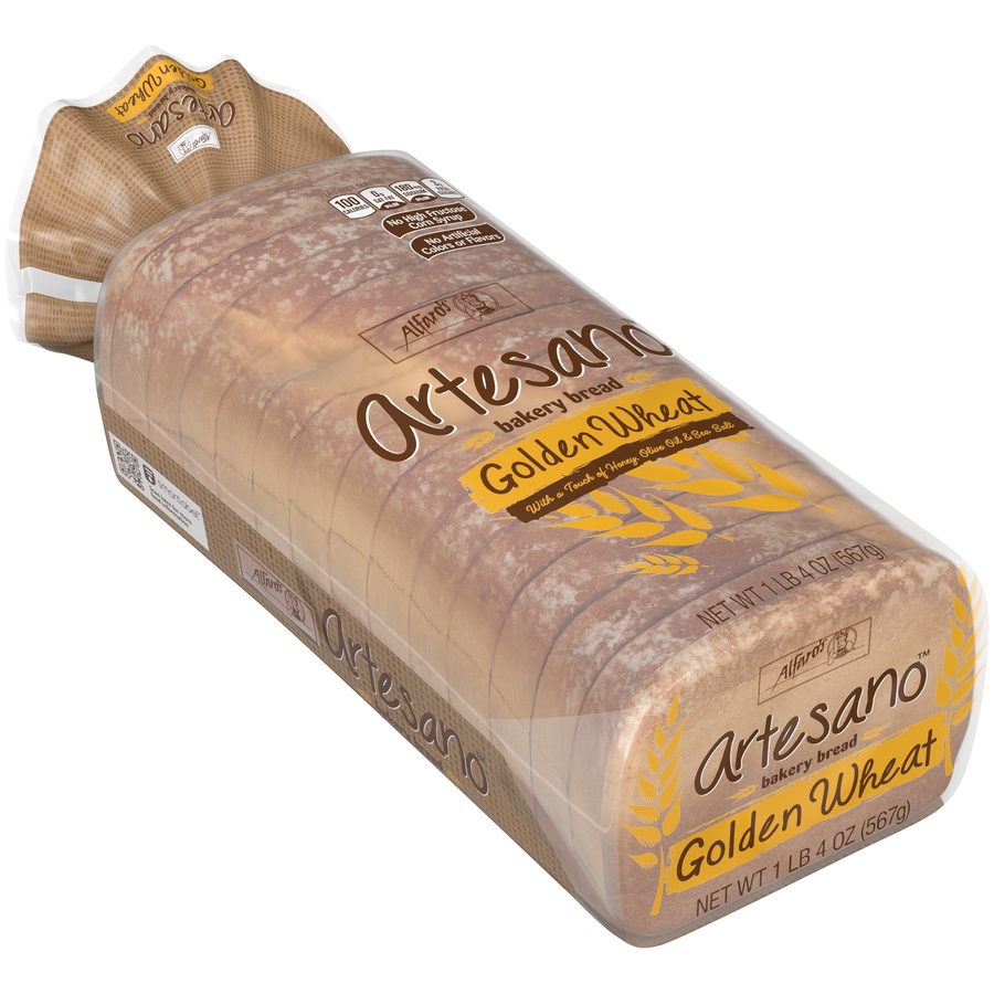 slide 3 of 9, Alfaro's Artesano Golden Wheat Bread, 20 oz