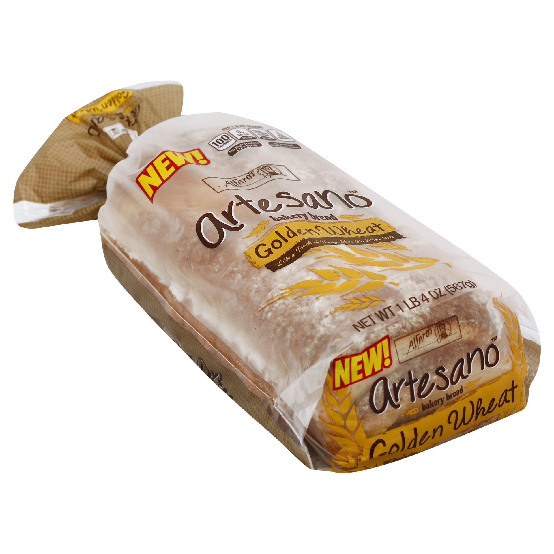 slide 1 of 9, Alfaro's Artesano Golden Wheat Bread, 20 oz