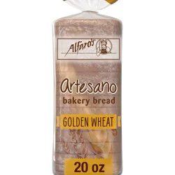 Alfaro's Artesano Golden Wheat Bakery Bread, 20 oz, Honey Wheat Bread, Bag