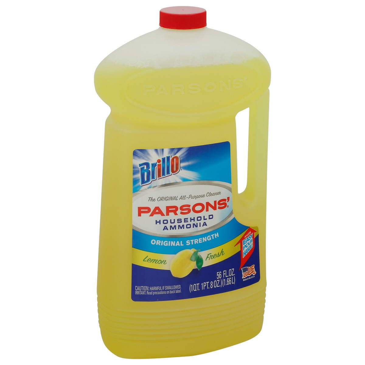 slide 2 of 10, Brillo Lemon Fresh Parsons Ammonia, 56 fl oz