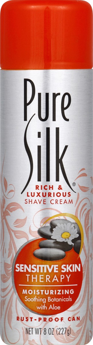 slide 2 of 2, Pure Silk Rich & Luxurious Shave Cream for Sensitive Skin, 8 oz