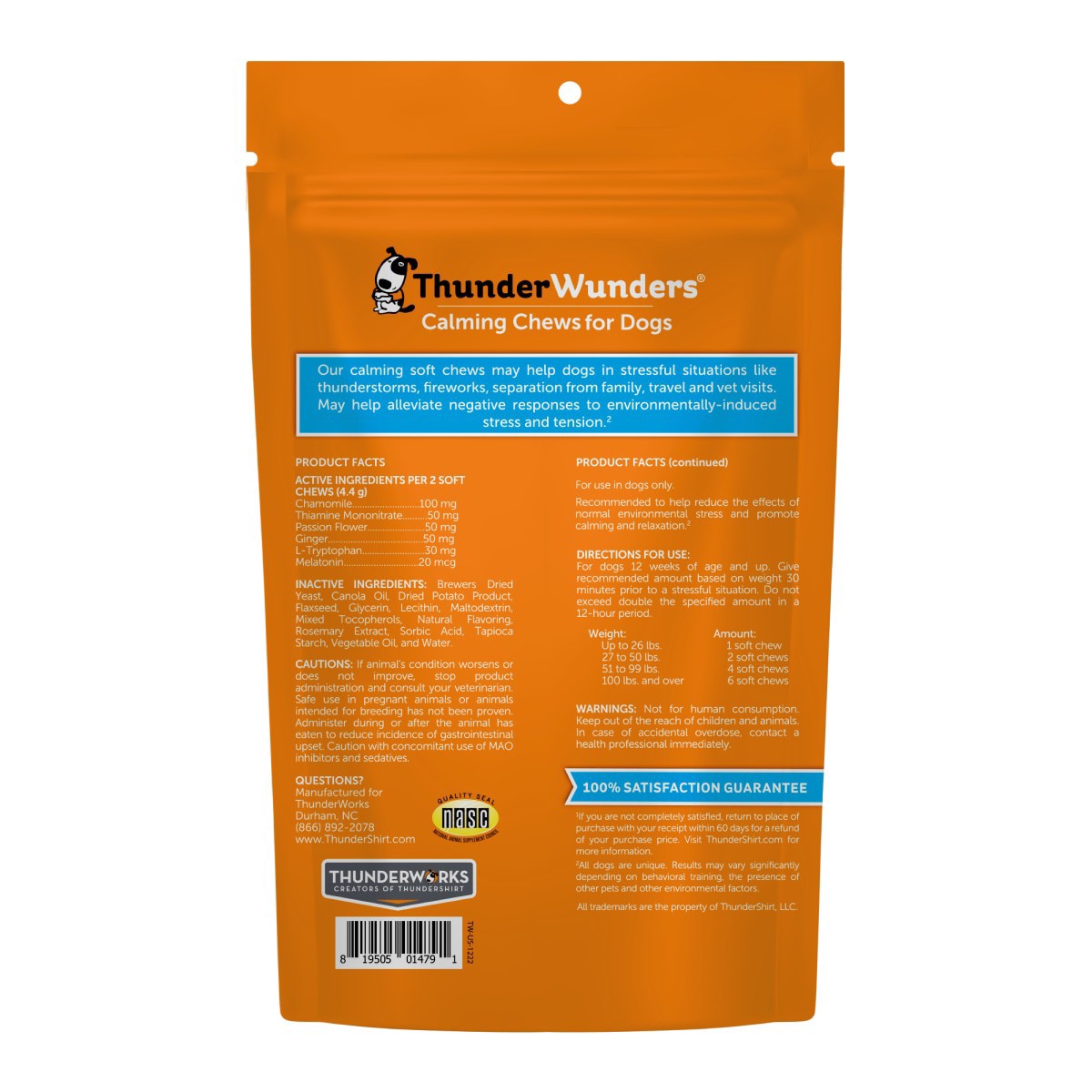 slide 17 of 25, ThunderWunders Calming Dog Chews, 60 ct