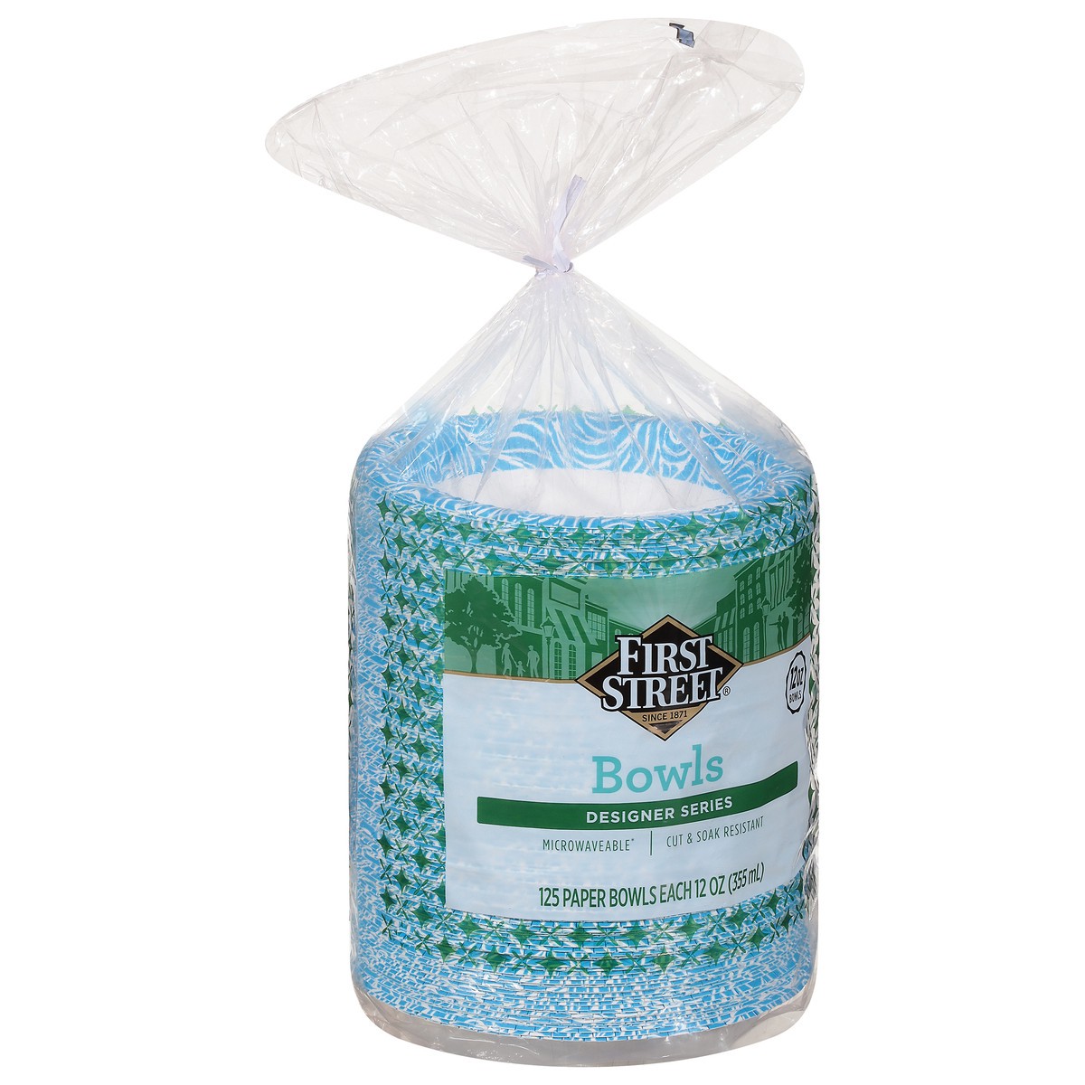 slide 2 of 4, First Street Designer Paper Bowl, 125 ct