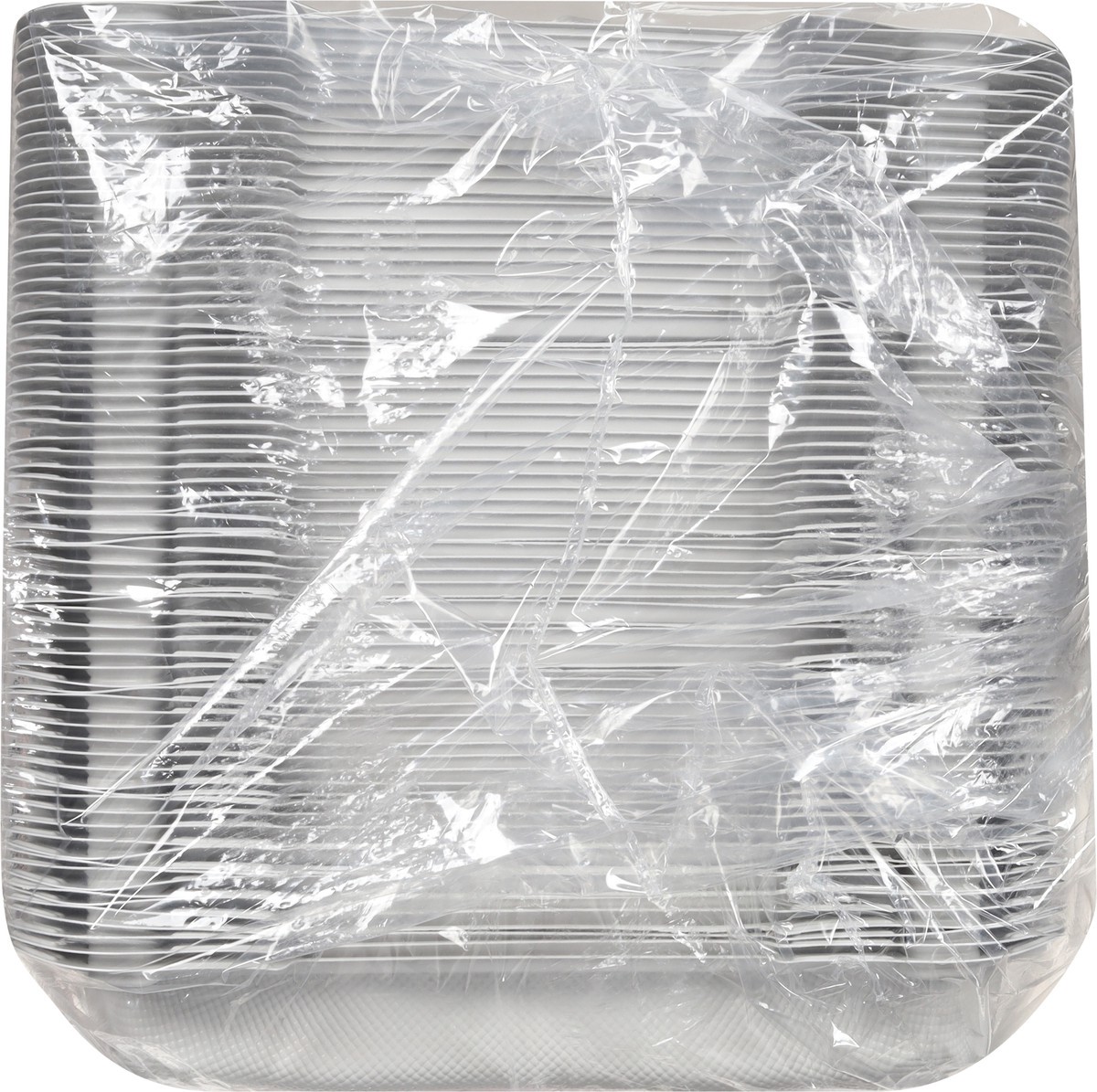 slide 2 of 10, First Street 9x9 1-Compartment Hinged Containers, 75 ct