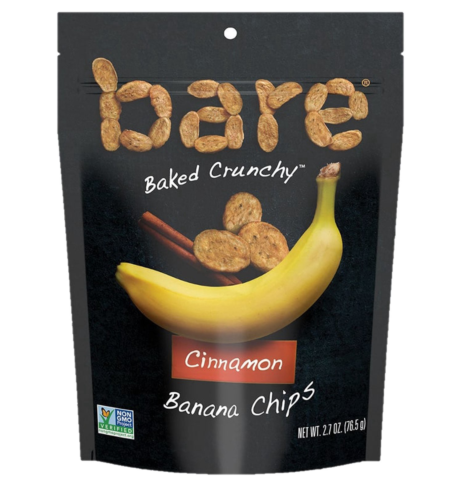 slide 1 of 1, Bare Baked Crunchy Cinnamon Banana Chips, 2.7 oz