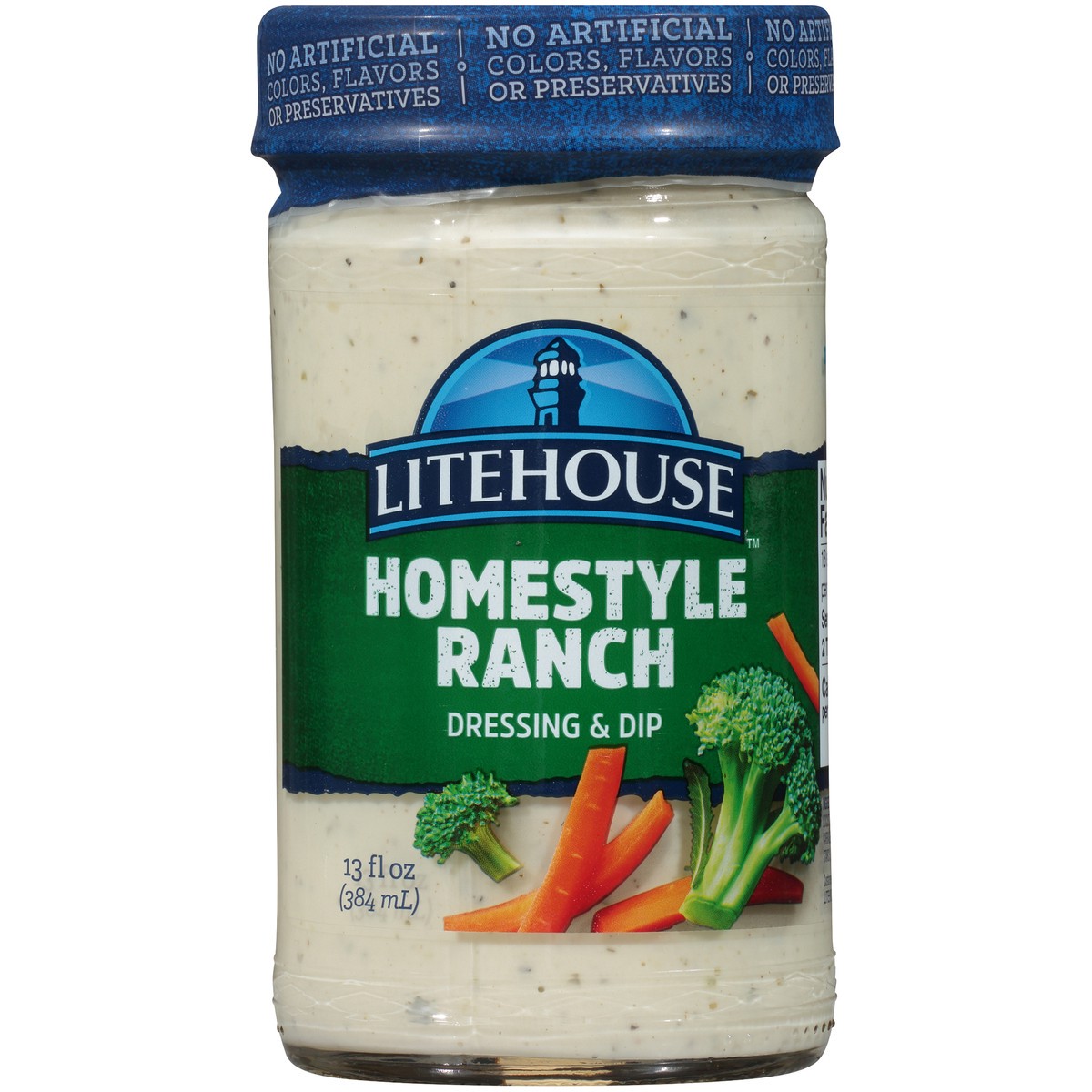 slide 2 of 9, Litehouse Homestyle Ranch Dressing & Dip 13 fl. oz. Jar, 13 fl oz