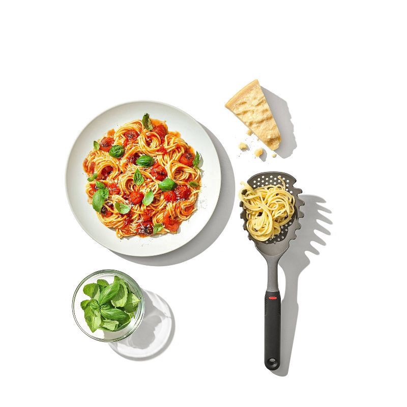 slide 4 of 7, OXO Softworks Pasta Scoop Strainer 1 ea, 1 ct