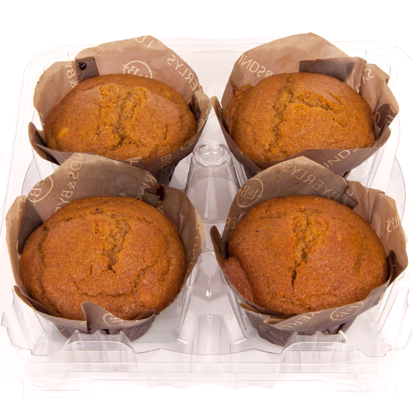 slide 1 of 1, Lunds  Byerlys Lunds & Byerlys L&B Pumpkin Patch Muffins, 4 ct