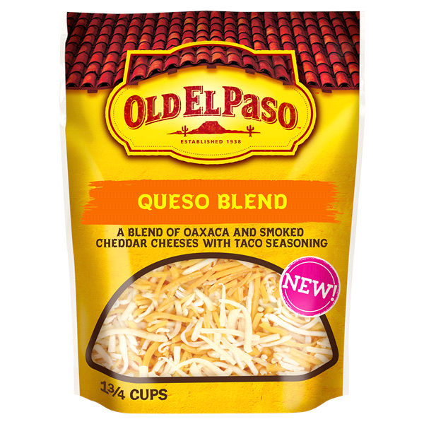 slide 1 of 1, Old El Paso Queso Blend Shredded Cheese, 7 oz