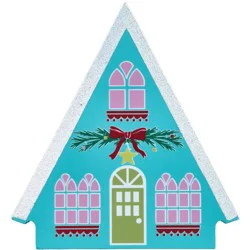Destination Holiday Mini Christmas House - Blue